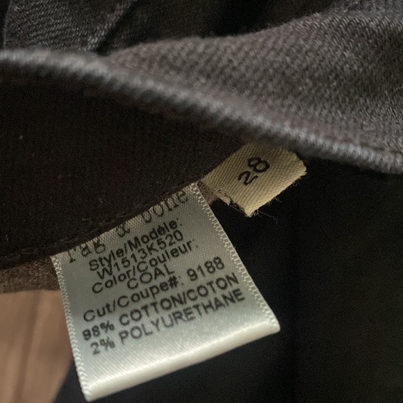 Rag & Bone High Rise Skinny Jeans Coal Dark 28 - Picture 6 of 8